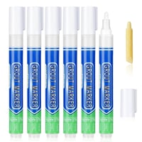 flintronic 6 darab fehér fugajavító filctoll csempefestő marker csere betéttel fürdőszoba konyha padló fali fugákhoz 9