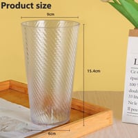 flintronic 600 ml-es újrafelhasználható műanyag pohár szett, 4 db, BPA mentes, mosogatógépben mosható 4