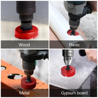 flintronic 75 mm Bi-metal koronafúró készlet 1/4 menetes fúróval és központozó rugóval alumíniumhoz fához PVC műanyaghoz hexkulccsal 9