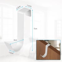 flintronic Ajtóra Akasztható Rozsdamentes Acél Ruhaakasztó Szett - 4 db Kétoldalas S-alakú Helytakarékos Fogas Kabátokhoz 3