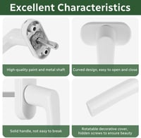 Flintronic Aluminium Ablakkilincs 2db Gyermekzár Biztonsági Ablakzár 35mm 3