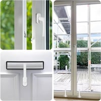 Flintronic Aluminium Ablakkilincs 2db Gyermekzár Biztonsági Ablakzár 35mm 6