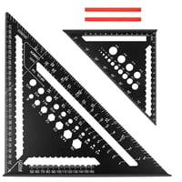 flintronic Asztalos Derékszög Készlet 2 db 18+30 cm Alumínium Vonalzó Szögmérő 8
