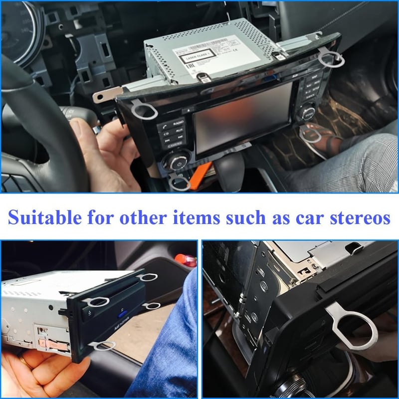 flintronic Autó Trim Ékek 4 Részes Szett, Bontó Kaparó Szerszám Belső Burkolat Eltávolításhoz - #1 4pcs-Silver