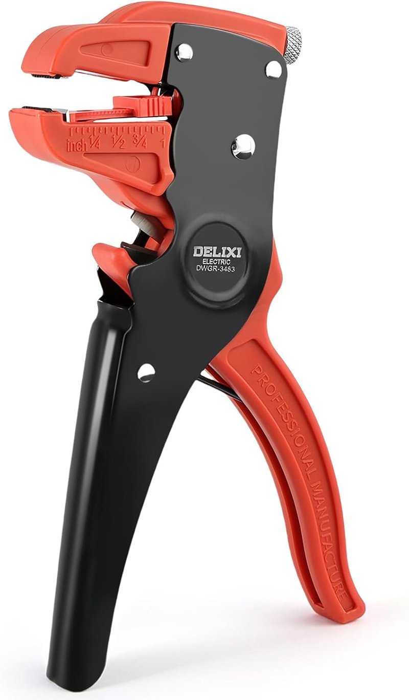 flintronic Automatikus Vezetékcsupaszító 2in1 Kábelvágó 14-24AWG Piros - Style Rouge