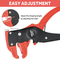 flintronic Automatikus Vezetékcsupaszító 2in1 Kábelvágó 14-24AWG Piros - Style Rouge 5