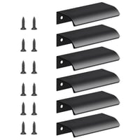 flintronic úchytka na nábytkové dvere, hliník, 80 mm (rozstup 64 mm) – čierna – 6 ks 2