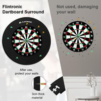 Flintronic Dartboard Védőgyűrű 45cm-es Darts Táblához, 72cm Teljes Átmérő 5