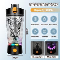 flintronic Elektromos Protein Shaker 650ml USB-C Töltéssel BPA-Mentes 3