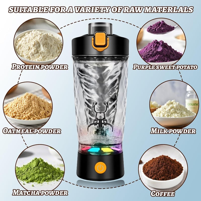 flintronic Elektromos Protein Shaker 650ml USB-C Töltéssel BPA-Mentes