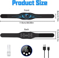 flintronic EMS Hasizom Toner 8 Mód 29 Intenzitás USB Töltős Elektrostimulációs Készülék - Blue (8 modes and 29 intensities), 25*16*2.44cm 2