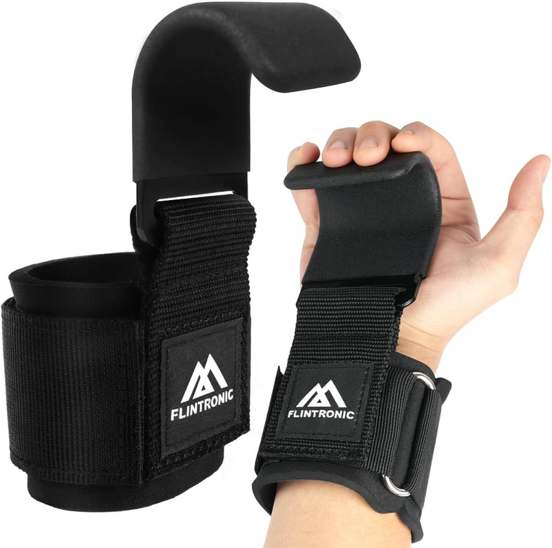 flintronic Erőemelő Szalagok Bőr Edzéshez, 8mm Neoprén Párnázás Testépítéshez - Black-2 pieces (Upgarde padding wide 6.7 cm)