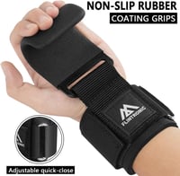 flintronic Erőemelő Szalagok Bőr Edzéshez, 8mm Neoprén Párnázás Testépítéshez - Black-2 pieces (Upgarde padding wide 6.7 cm) 4