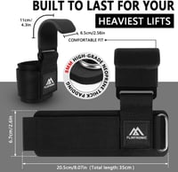 flintronic Erőemelő Szalagok Bőr Edzéshez, 8mm Neoprén Párnázás Testépítéshez - Black-2 pieces (Upgarde padding wide 6.7 cm) 2