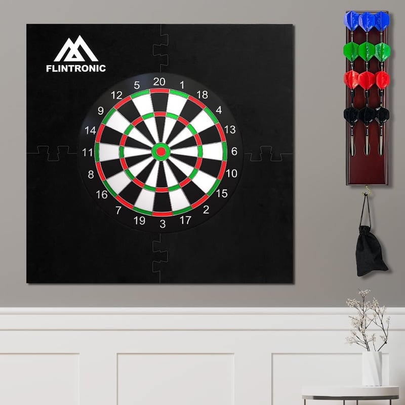 flintronic EVA darts tábla védő keret 45 cm-es dartboardhoz, összátmérő 72 cm, könnyű védőgyűrű, hátfalra illesztve