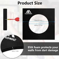 flintronic EVA darts tábla védő keret 45 cm-es dartboardhoz, összátmérő 72 cm, könnyű védőgyűrű, hátfalra illesztve 2