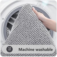 flintronic Fürdőszobai Szőnyeg 40x60cm Csúszásmentes Puha Chenille Zuhanyzó Fürdőmatte 3