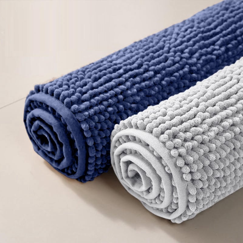 flintronic Fürdőszobai Szőnyeg 40x60cm Csúszásmentes Puha Chenille Zuhanyzó Fürdőmatte
