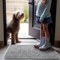 flintronic Fürdőszobai Szőnyeg 40x60cm Csúszásmentes Puha Chenille Zuhanyzó Fürdőmatte 2