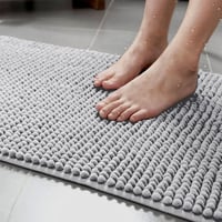 flintronic Fürdőszobai Szőnyeg 40x60cm Csúszásmentes Puha Chenille Zuhanyzó Fürdőmatte 4