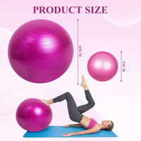 flintronic Gimnasztikai Labda 55/65 cm Pumpával, Robusztus Yoga Pilates Fitnesz Labda 2