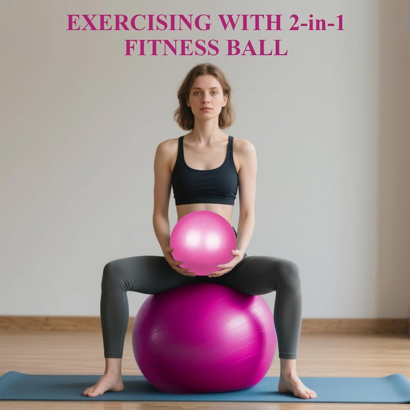 flintronic Gimnasztikai Labda 55/65 cm Pumpával, Robusztus Yoga Pilates Fitnesz Labda