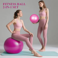 flintronic Gimnasztikai Labda 55/65 cm Pumpával, Robusztus Yoga Pilates Fitnesz Labda 6
