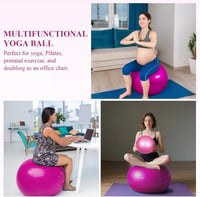 flintronic Gimnasztikai Labda 55/65 cm Pumpával, Robusztus Yoga Pilates Fitnesz Labda 7