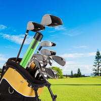 Bețe de aliniere pentru golf flintronic, 2 bucăți, bețe pliabile pentru antrenament cu tub de depozitare transparent, ajutor pentru swing, indicator de direcție, roșu 7