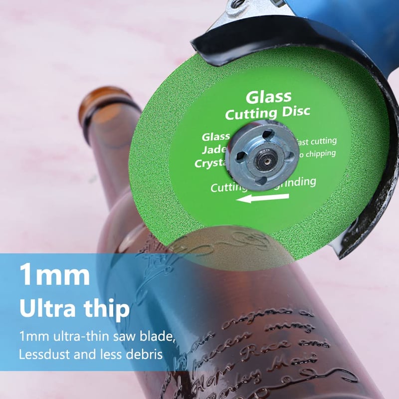 Flintronic Gyémánt Vágótárcsa Üveghez, 100mm Átmérő Kerámia Csempe Vágókorong, Üvegvágó Tárcsa Szett 5 Darabos