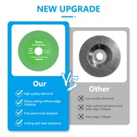 Flintronic Gyémánt Vágótárcsa Üveghez, 100mm Átmérő Kerámia Csempe Vágókorong, Üvegvágó Tárcsa Szett 5 Darabos 5