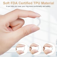 flintronic Gyűrűméret Állító Szilikon 8 db Átlátszó Gyűrűcsökkentő Védelem 6