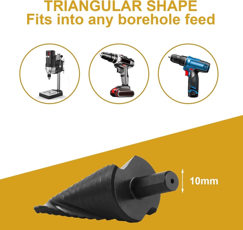 Flintronic HSS lépcsős fúró 4-32mm spirálhornyos kúpfúró 15 fokozat