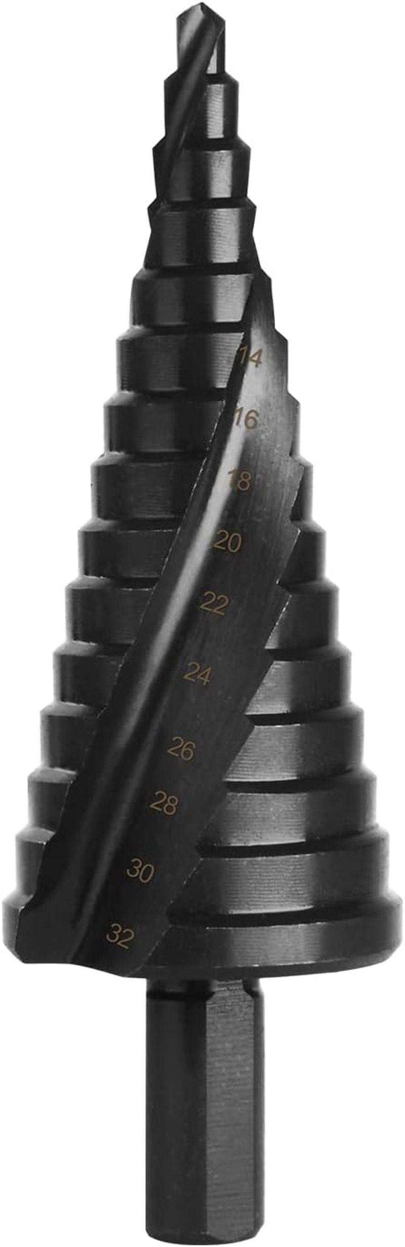 Flintronic HSS lépcsős fúró 4-32mm spirálhornyos kúpfúró 15 fokozat
