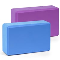 Flintronic set blokova za jogu, 2 komada, EVA pjena, protuklizni - ljubičasti i plavi 2