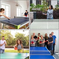 flintronic Vyťahovacia sieťka na stolný tenis na akýkoľvek stôl, prenosná náhradná pingpongová sieťka do interiéru aj exteriéru, max. 170 cm, modro-čierna 7