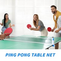 flintronic Rozkladacia sieťka na stolný tenis na akýkoľvek stôl, prenosná náhradná sieťka na ping-pong do interiéru aj exteriéru, max. dĺžka 170 cm 4
