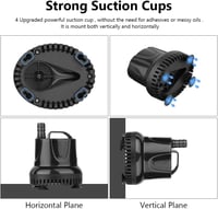 flintronic DH-2000 merülő vízpumpa 1200 L/h, 25 W, 2 fúvókával 4