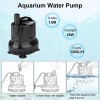 flintronic DH-2000 merülő vízpumpa 1200 L/h, 25 W, 2 fúvókával 5