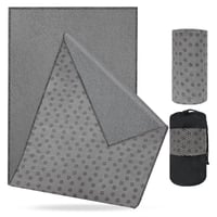 flintronic Ručnik za vruću jogu od mikrovlakana, protuklizni, 183x63 cm, za prostirku za jogu, upijajući, brzo se suši, s rashladnim ručnikom, ružičasti 1