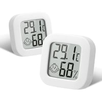 Flintronic mini digitálny teplomer a vlhkomer, 2 ks – biely 2