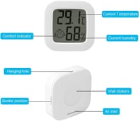 Flintronic Mini LCD Digitális Hőmérő és Páratartalom Mérő 2db Fehér 2