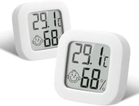 Flintronic Mini LCD Digitális Hőmérő és Páratartalom Mérő 2db Fehér 1