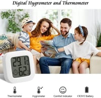 Flintronic Mini LCD Digitális Hőmérő és Páratartalom Mérő 2db Fehér 4