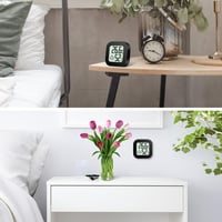 Flintronic Mini LCD Digitális Hőmérő és Páratartalom Mérő Fekete 7