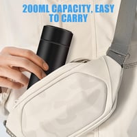 Flintronic Mini Rozsdamentes Acél Termosz 200ml - LED Hőmérséklet Kijelzővel, Hordozható Szigetelt Kulacs Fogantyúval Sportoláshoz, Iskolába 8