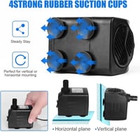 flintronic Mini Vízpumpa 600 L/h Csendes Akváriumhoz Szökőkúthoz Tóhoz 5