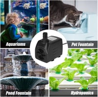 flintronic Mini Vízpumpa 600 L/h Csendes Akváriumhoz Szökőkúthoz Tóhoz 7