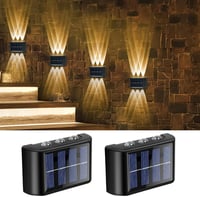 flintronic Napelemes Kültéri Lámpa Szett - IP65 Vízálló Fali Világítás, Állítható Fel-Le Fényszórás, 12 LED, Érintésvezérelt, Kerthez, Teras 9