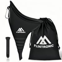 flintronic ženski prijenosni pisoar s produžnom cijevi - crni 2